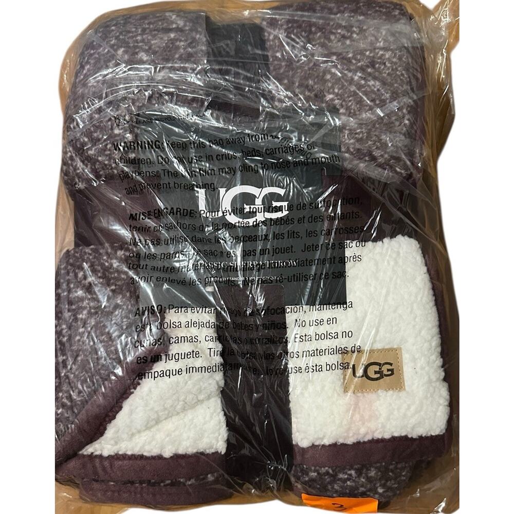 UGG Melange Sherpa Throw 50" x 70" Color Lodge New - Picture 3 of 6